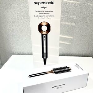 Dyson Supersonic Hair Dryer in Silver and Copper with Brush NEW!